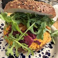 Vegan Bagel 🥯   at Wesola Cafe in Krakow