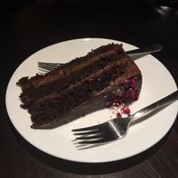 Vegan chocolate cake! at Bonobo in Krakow