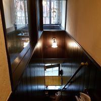 Inside the restaurant at Monk's Foods in Tokyo