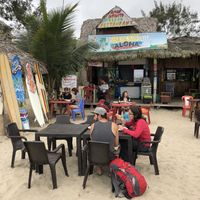 View of Amor Infinito from the beach. at Amor Infinito in Montanita