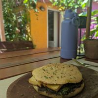 Vrindavan sandwich con tofu #Veganuary at La Cocina de Daksha in Tigre