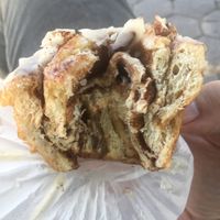 Cinnamon bun! at Riverdel in Brooklyn