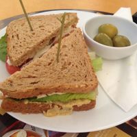 veggie sandwich  at cacao in Prague