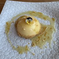 Yuzu cheesecake bomb   at Chocolate Buddha in Melbourne