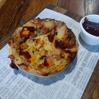 vegan roast veggie quiche at Wholefood Merchants in Ferntree Gully