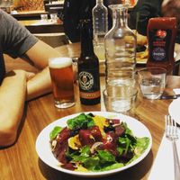 For me this cool Detox salad, all #raw, beetroot, carrots, greens and sprouts  at Mildreds - Camden in North West London