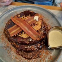 Hazelnut chocolate pancakes at Mildreds - Camden in North West London