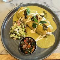 salsa verde burrito at Mildreds - Camden in North West London