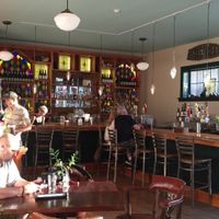 The bar at The Block off Biltmore in Asheville