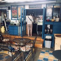 Beautifully decorated cafe at Xoco Por Ti in Santiago