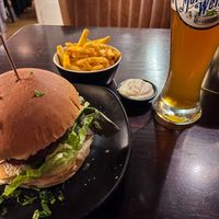 Classic vegan burger, beyond meat and home made vegan mayo  at Space Burger in Dusseldorf