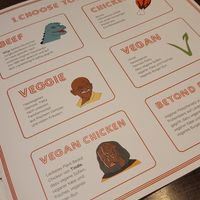 Many many options at Space Burger in Dusseldorf