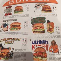 Menu at Space Burger in Dusseldorf