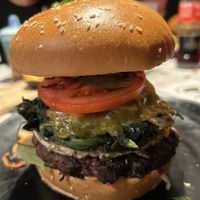 Beyond meat burger   at Space Burger in Dusseldorf