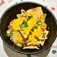 Cheesy nachos at Space Burger in Dusseldorf