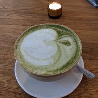 Matcha latte at Froindlichst - Winterhude in Hamburg