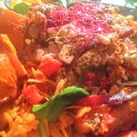 Salad bowl - containing vegetables, nuts & herbs at Froindlichst - Winterhude in Hamburg