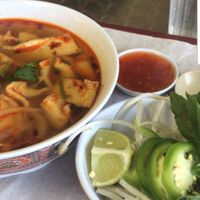 pho with tofu at Rush Hour Station in Bloomington