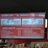 Menu at Rush Hour Station in Bloomington