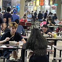 Food is cheap; $2.50 for white rice with any 3 veg. However, beware of the person with red shirt; she give extremely little; same as not giving at all. She’d attitude problem too at Zhai 斋 - Bedok Interchange in East Singapore