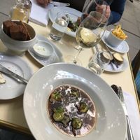 First dish at Brasserie Godot in Stockholm