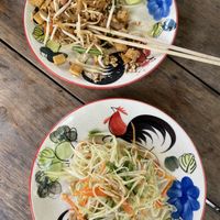 Papaya salad  at Thai Farm Cooking School in Chiang Mai