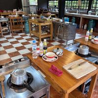 Kitchen  at Thai Farm Cooking School in Chiang Mai