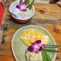Deserts we made   at Thai Farm Cooking School in Chiang Mai