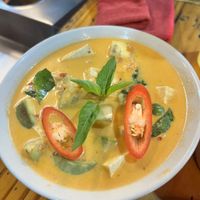 Red curry we made   at Thai Farm Cooking School in Chiang Mai