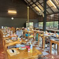 Set up was beautiful   at Thai Farm Cooking School in Chiang Mai