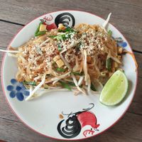 Pad thai at Thai Farm Cooking School in Chiang Mai