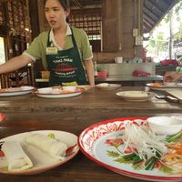 Fah- brilliant teacher at Thai Farm Cooking School in Chiang Mai