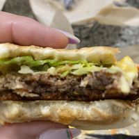 Delicious vegan burger  at Simon's Hot Dogs in Scottsdale