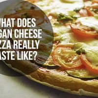 Vegan cheese! Delicious... at Bucceto's in Bloomington