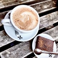 Hot chocolate   at Against the Grain in Lyon