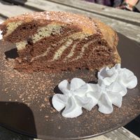 Cake with whip  at Against the Grain in Lyon