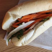 Sandwich at Dharma Garden Veggie Deli in Vancouver