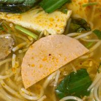 Vegan ham. It’s spot on   at Dharma Garden Veggie Deli in Vancouver