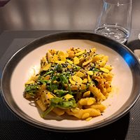 Pumpkin and spinach penne at Seven Senses in Cookeville