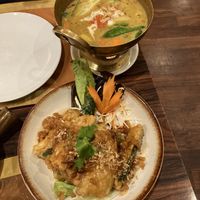 Curry and Courgette dish  at Simply Thai in Buxton