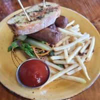 Vegan sausage at Bach on Breakwater in New Plymouth