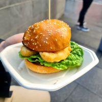 F¡sh Burger - a classic fave of mine 💖 at Woking Amazing in Northcote