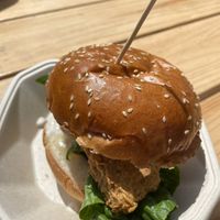 Lemon Chicken Fusion Burger 🤩😋  at Woking Amazing in Northcote