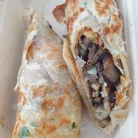 Eggy roll w/mushrooms $17.00 at Woking Amazing in Northcote