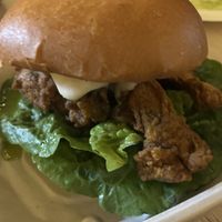 Mushroom Kyiv burger.  Woking amazing!   at Woking Amazing in Northcote