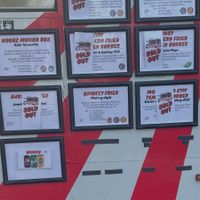 Menu for the coburg vegan market at Woking Amazing in Northcote