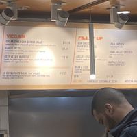 Vegan menu  at ORD - Burrito Beach & B Smooth - T3 in Chicago