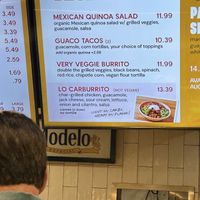 Vegan menu!  at ORD - Burrito Beach & B Smooth - T3 in Chicago