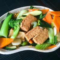 Tofu & Vegetables Chow Mein at Wok'd in Carrum Downs