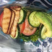 €12.50 Salad that took an nearly an hour to prepare at OWL Organic Market in San Pedro De Alcantara